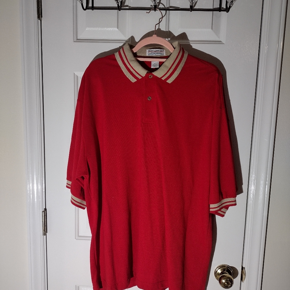 Great American Originals Red Polo Shirt. Size 2XL